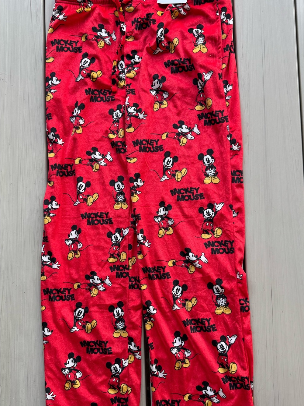Disney Red Mickey Mouse Pajama Bottoms for men